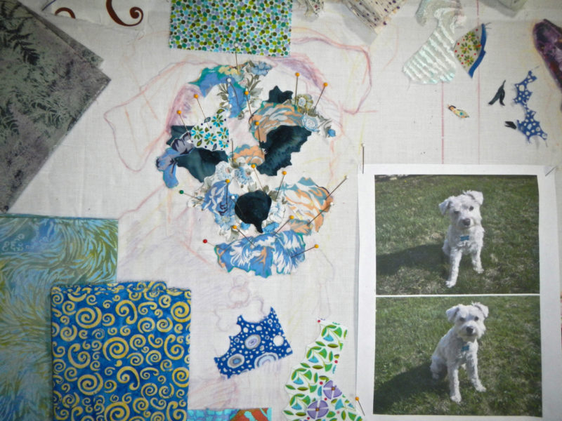 Tom’s Favorite Posts: Fabric Collage and the Messy-Scary Stage