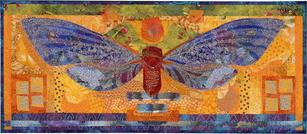Susan Carlson Throwback Thursday: Fabric Collage Bugs on Parade