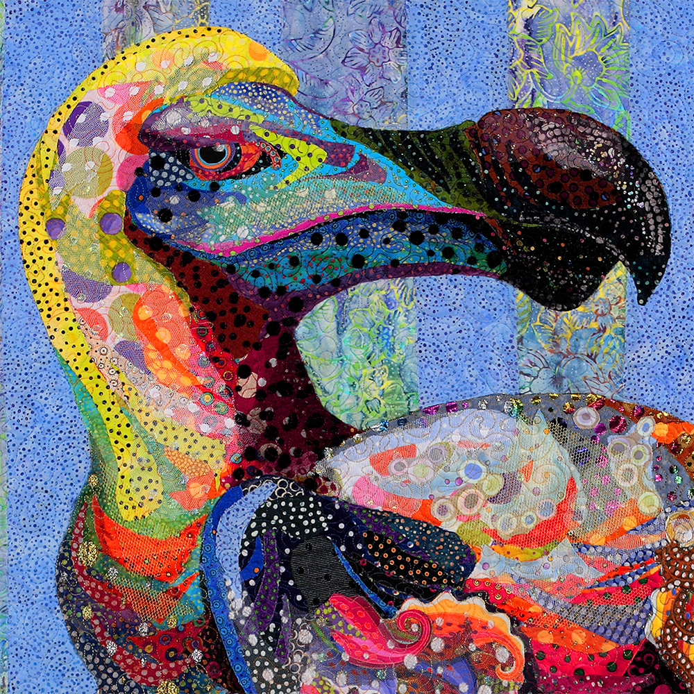 Tom’s Favorite Posts: Susan Carlson’s Fabric Collage Quilts—”Polka Dodo”