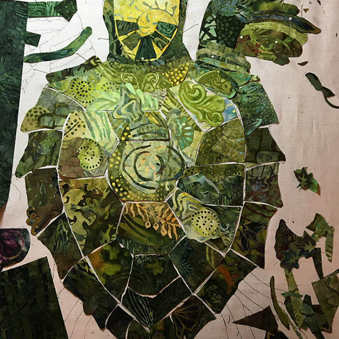 Susan Carlson Throwback Thursday: Fabric Collage Sea Turtle Class