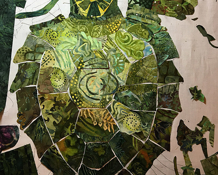 Susan Carlson Throwback Thursday: Fabric Collage Sea Turtle Class