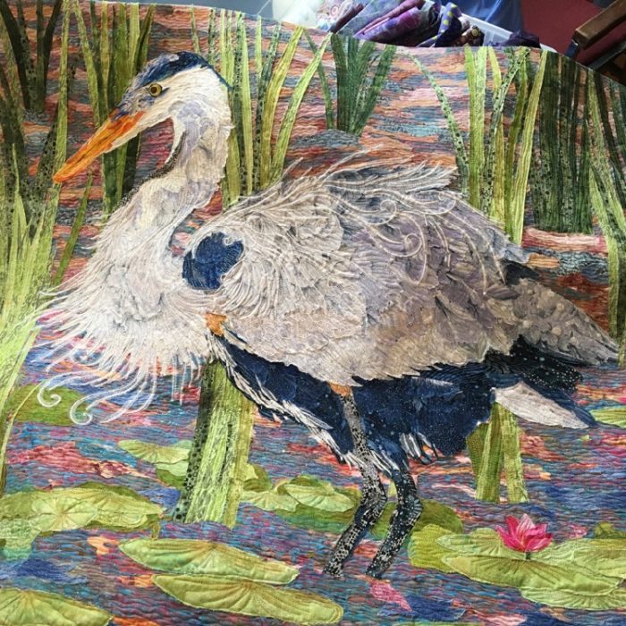 Susan Carlson Throwback Thursday: Fabric Collage Feathers