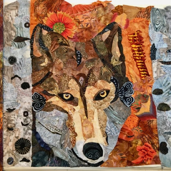 Susan Carlson Fabric Collage: On the Road Teaching—June 2017 Maine Quilt Retreat