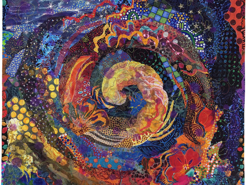 The Under-Appreciated Fabric Collage Spiral