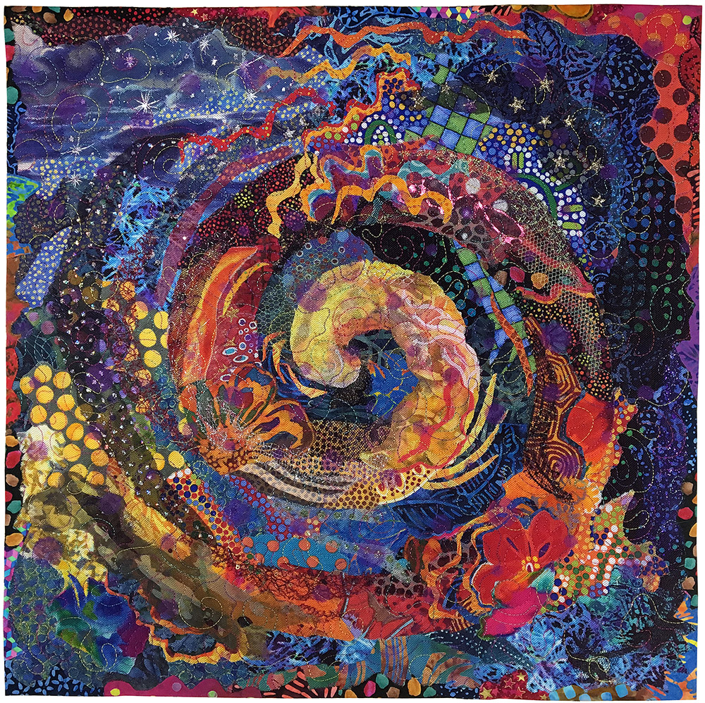 The Under-Appreciated Fabric Collage Spiral
