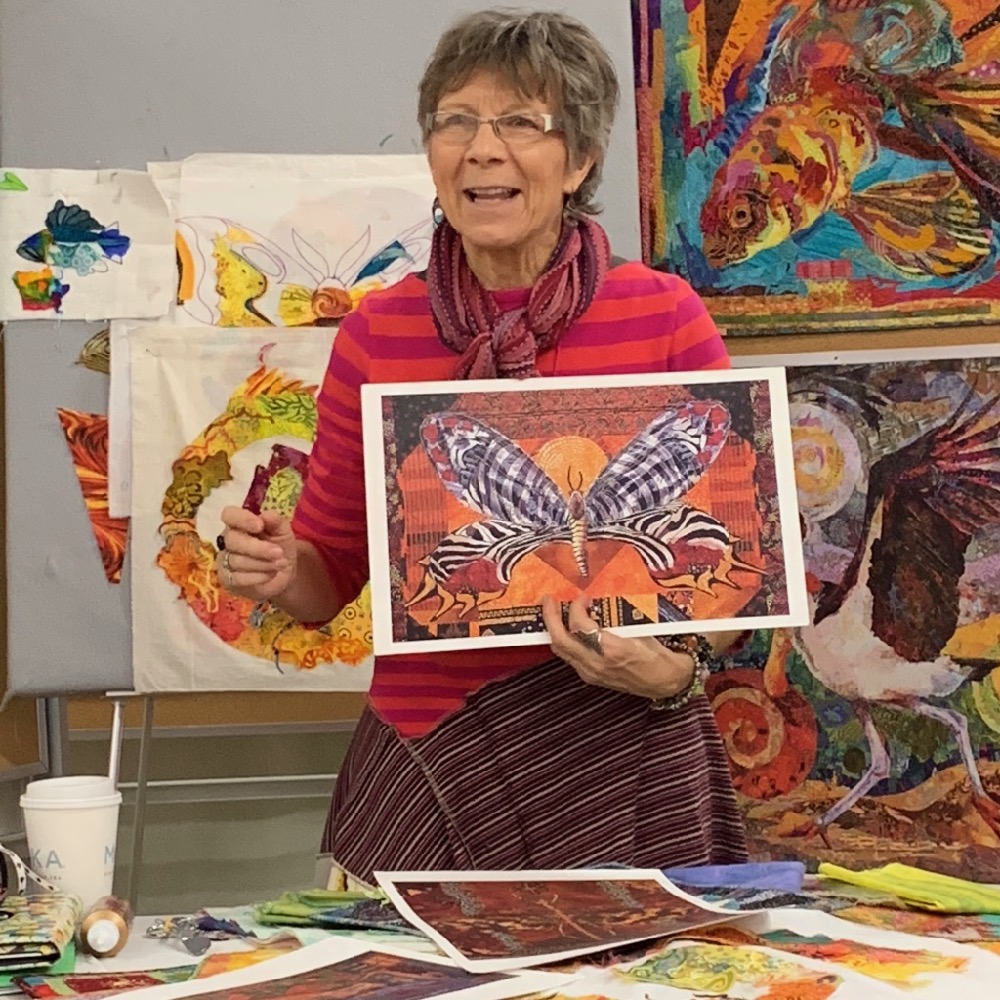 Susan Carlson Throwback Thursday: Looking Back at the Fabric Collage Master Class