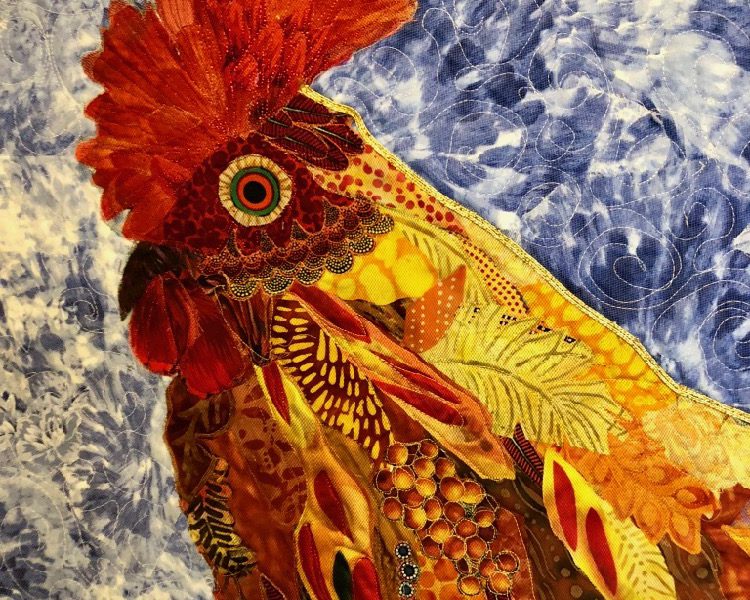 Susan Carlson Throwback Thursday: Fabric Collage Feathered Friends