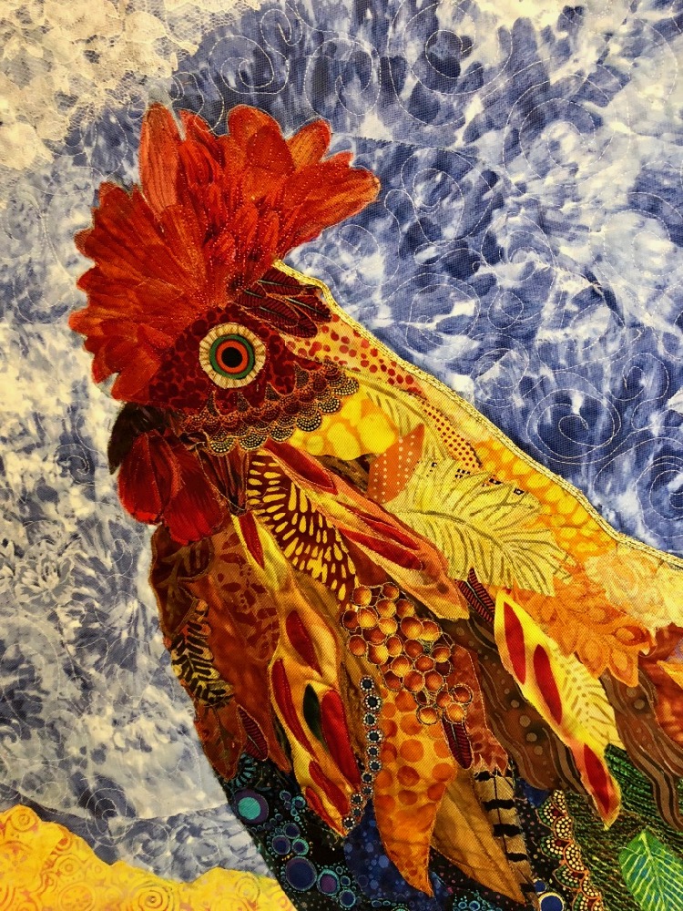 Susan Carlson Throwback Thursday: Fabric Collage Feathered Friends