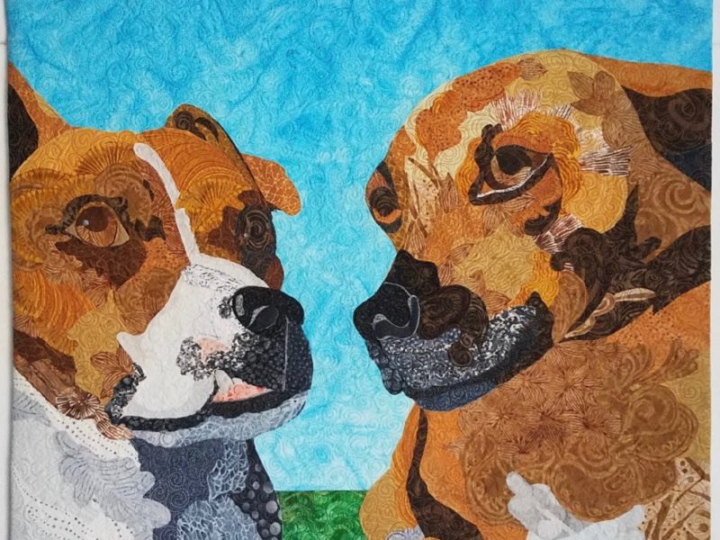 Susan Carlson Throwback Thursday: Fabric Collage Fur Friends