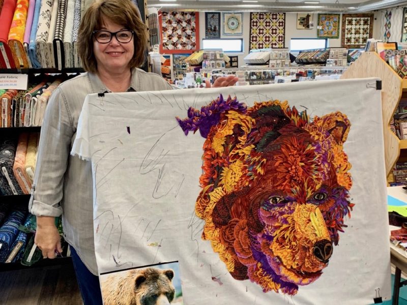 On the Road: Fabric Collage in Kalispell, MT—June 2019, Week 1