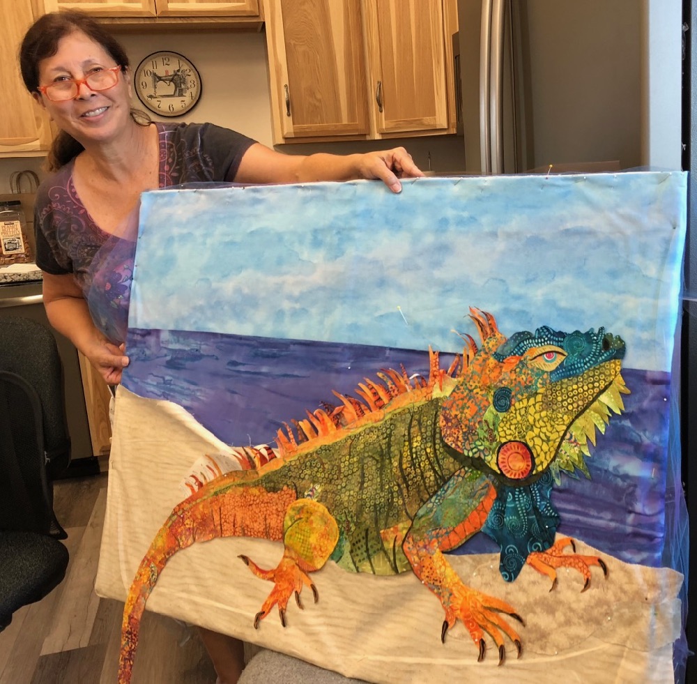 On the Road: Fabric Collage in Kalispell, MT—June 2019, Week 2