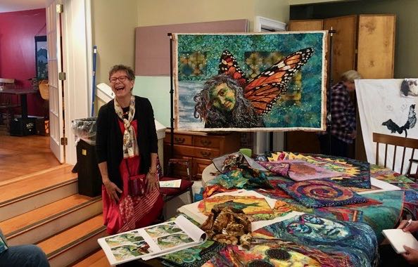 On the Road: Harpswell, Maine Collage Quilt Retreat, October 2019