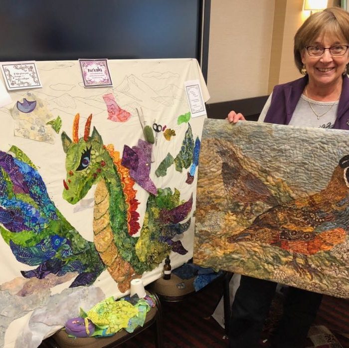 On the Road: October 2019 Portland, ME Advanced Fabric Collage Quilt Retreat