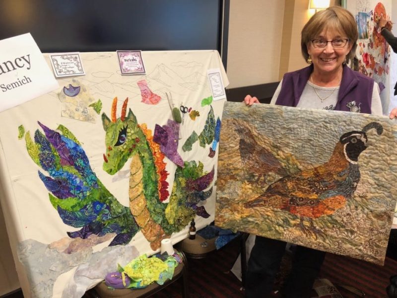 On the Road: October 2019 Portland, ME Advanced Fabric Collage Quilt Retreat