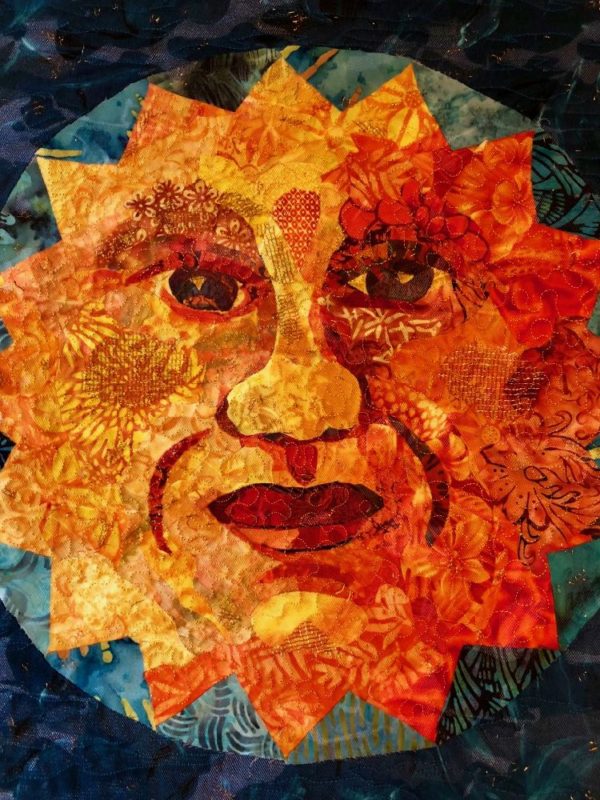 Solstice Collage Fabric Collage Finish Line: Solstice Edition | Susan Carlson Quilts