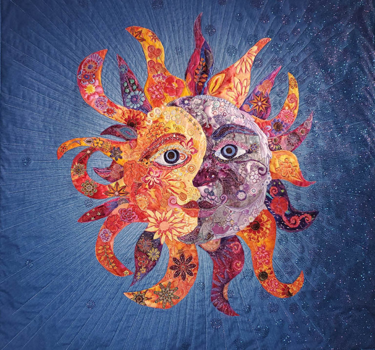 Solstice Collage Fabric Collage Finish Line: Solstice Edition | Susan Carlson Quilts