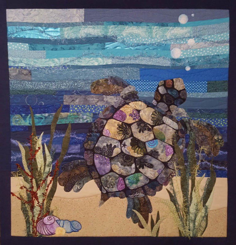 The Fabric Collage Finish Line: Sea Turtle Edition 