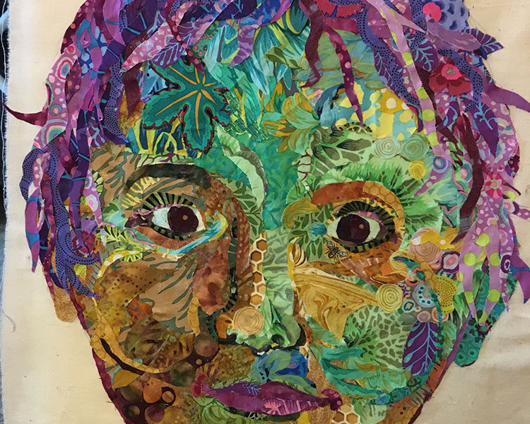 Susan Carlson Throwback Thursday: Fabric Collage Faces