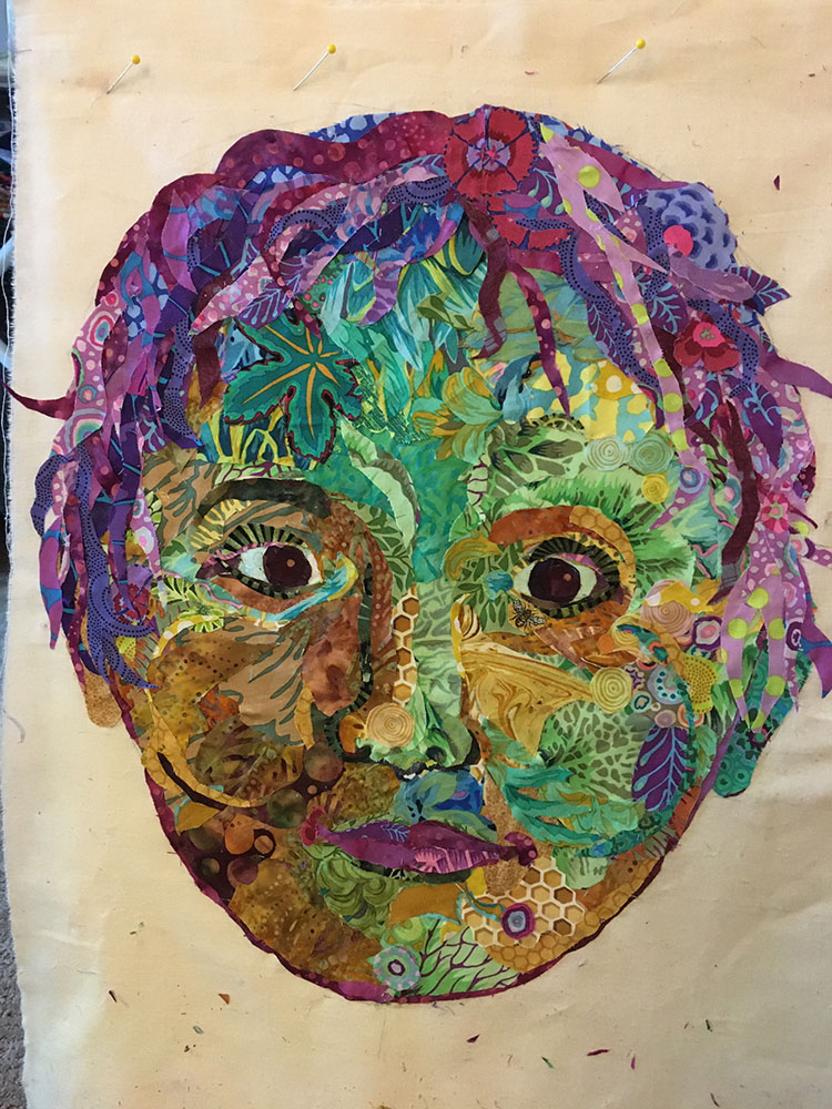 Susan Carlson Throwback Thursday: Fabric Collage Faces