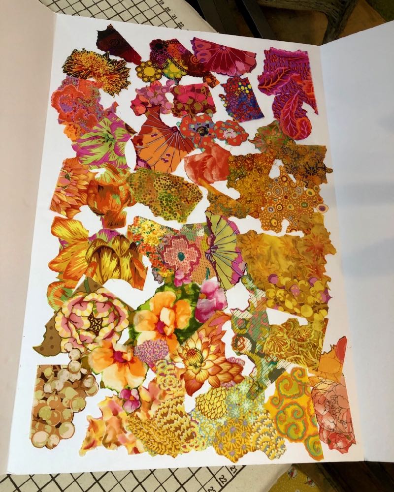 Susan Carlson Throwback Thursday Step 4—making A Fabric Collage Palette Susan Carlson Quilts