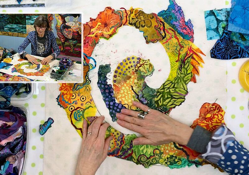 New Live Online Fabric Collage Class Dates and Registration Info