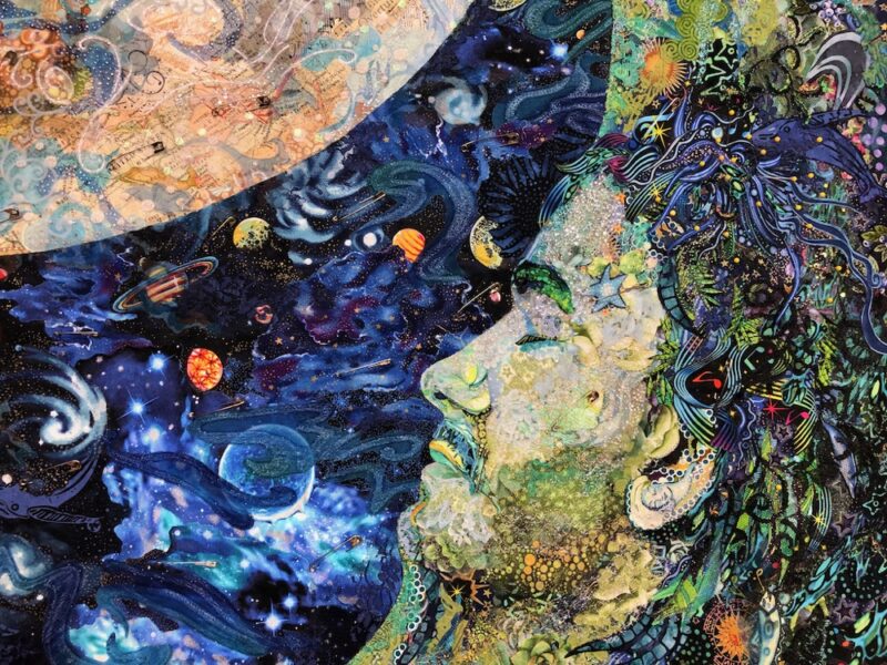 Susan Carlson Throwback Thursday: A Fabric Collage Celestial