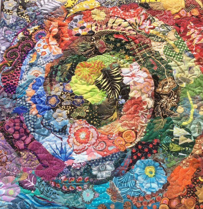 Susan Carlson Throwback Thursday: Fabric Collage Spirals—and Happy New Year!