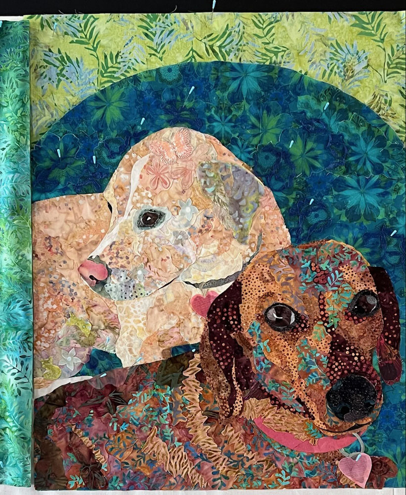 Special Fabric Collage Finish Line: Live Online Class November 2022