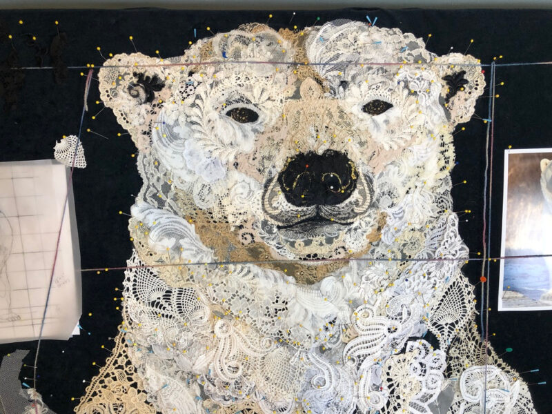 Susan Carlson Throwback Thursday: Fly on the Wall Studio Watch—Lace Polar Bear 2nd and 3rd Drafts