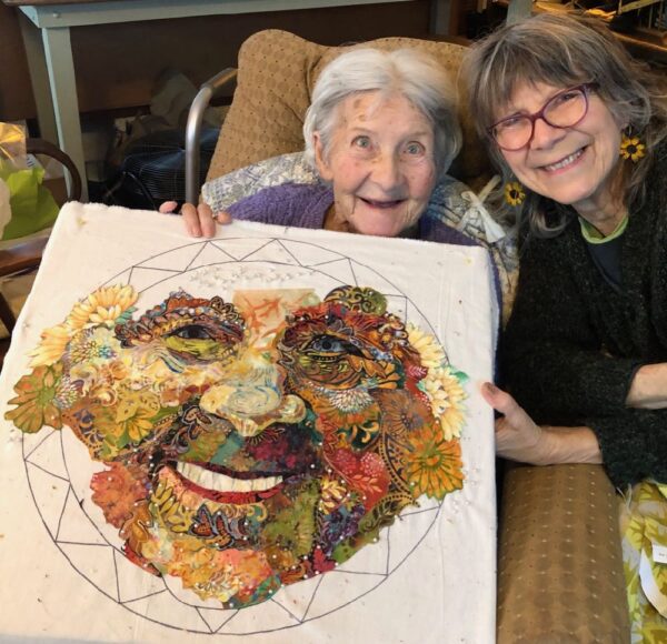First Draft Studio Susan Carlson Fabric Collage: Sun Portraits—First Drafts | Susan ...