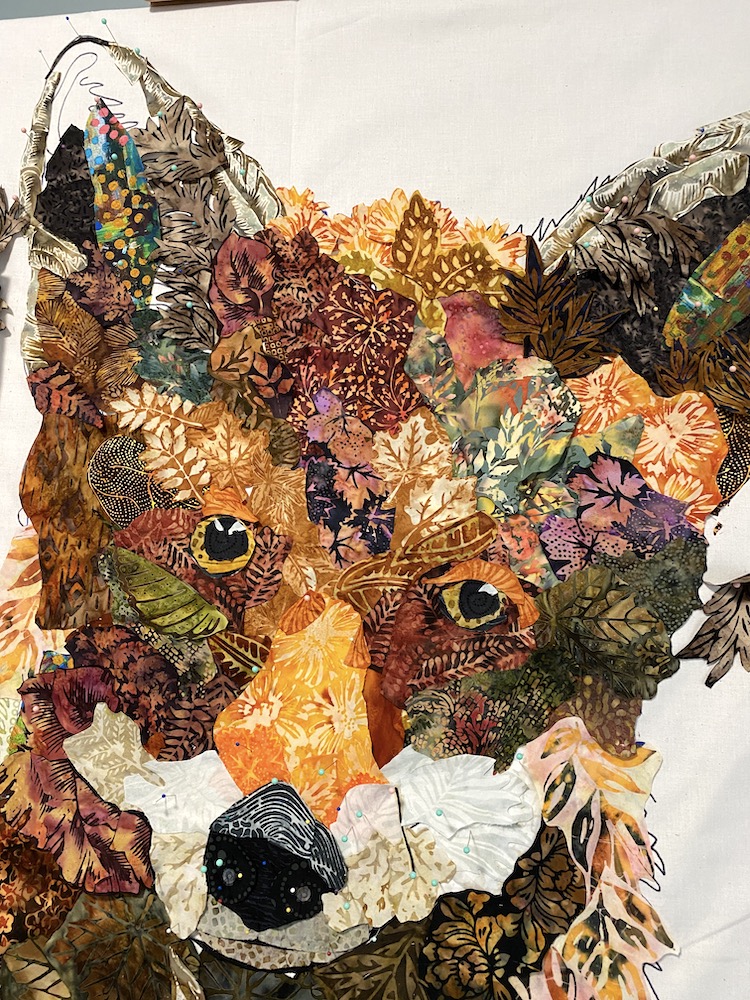 NOT On the Road: May 2023 Live Online Fabric Collage Class—Part 2: Progress Not Perfection