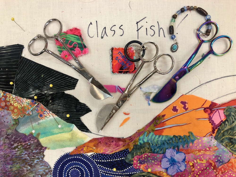 Susan Carlson Throwback Thursday: More Further Thoughts On… Scissors for Fabric Collage