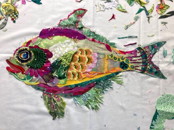 Fantastical Fish Fabric Collage—February Results! Part 1 | Susan ...