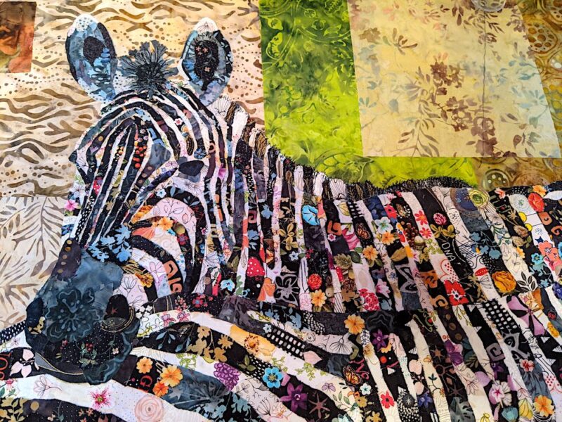 Fabric Collage Finish Line: A Visit to the Zoo