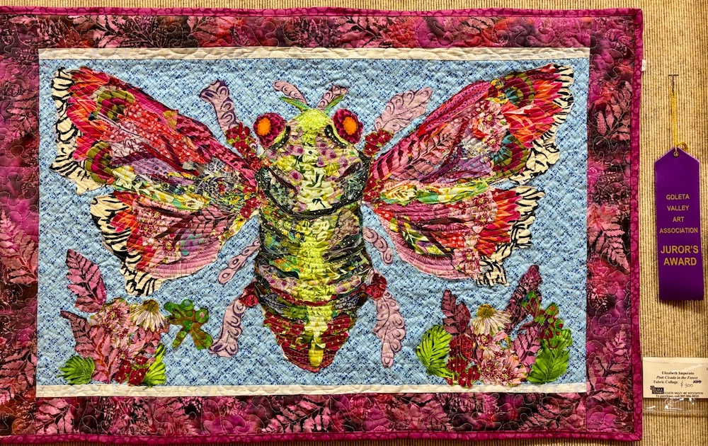 Fascinating Bugs and Butterflies: Student Fabric Collage Quilts 1