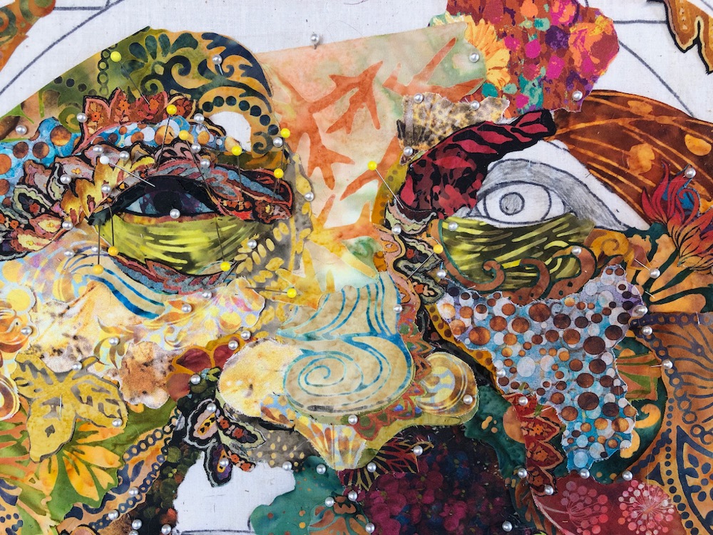 Further Thoughts On… An Eye for an Eye—Creating an Eye in Fabric Collage