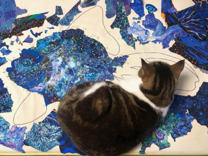 Susan Carlson Fabric Collage: Top Tip—Keeping Your Foundation Taut