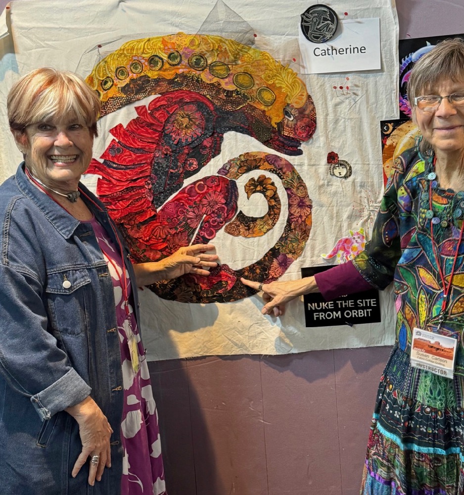 Susan Carlson On the Road: The Colors of Fabric Collage in Santa Fe, NM—MISA, April 2025, Part 2 Susan Carlson On the Road: The Colors of Fabric Collage in Santa Fe, NM—MISA, April 2025, Part 2