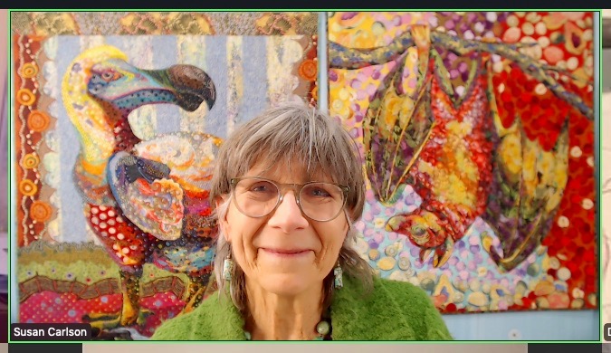 Susan Carlson Throwback Thursday: A Reminder of Ongoing and Upcoming Live Online Fabric Collage Instruction Susan Carlson Throwback Thursday: A Reminder of Ongoing and Upcoming Live Online Fabric Collage Instruction