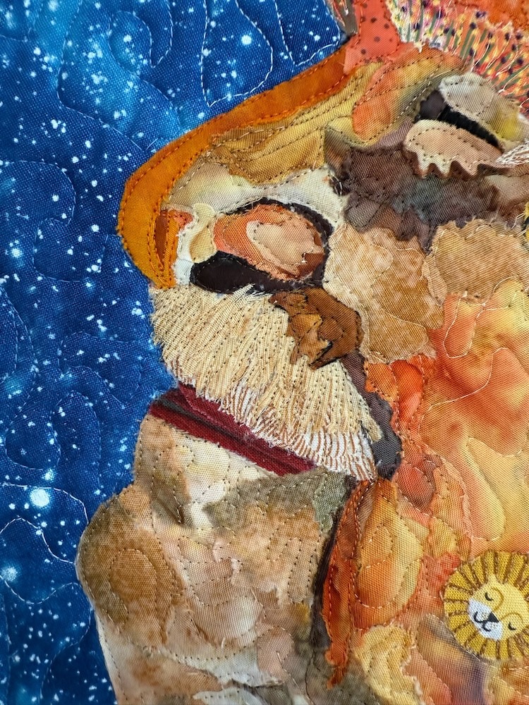 Susan Carlson Fabric Collage Finish Line #114: Portraits from All Angles Susan Carlson Fabric Collage Finish Line #114: Portraits from All Angles