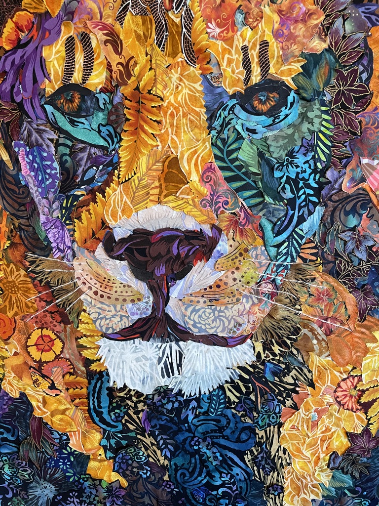 Susan Carlson Fabric Collage Finish Line #115: The Beauty in the Beasts