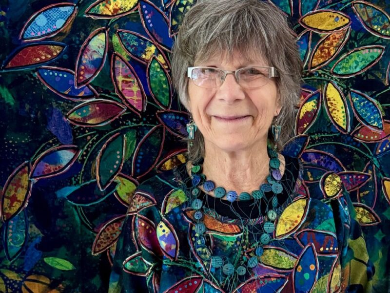 Susan Carlson On the Road: Relaxing Into Fabric Collage in WI—at Woodland Ridge Retreat, Part 1 Susan Carlson On the Road: Relaxing Into Fabric Collage in WI—at Woodland Ridge Retreat, Part 1