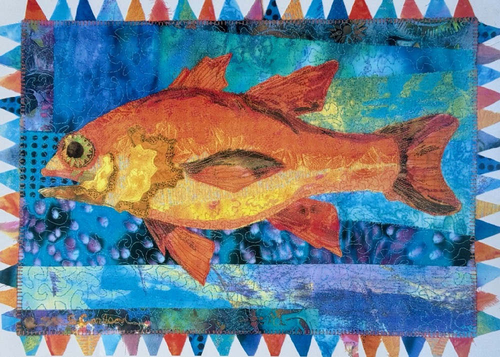 Susan Carlson Throwback Thursday: A Fine Kettle of Fabric Collage Fish Susan Carlson Throwback Thursday: A Fine Kettle of Fabric Collage Fish