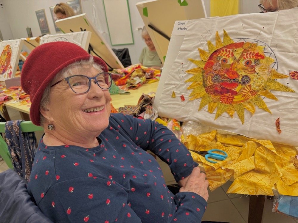 Bel Sole Italiano: Student Fabric Collage from Citta della Pieve, Italy Bel Sole Italiano: Student Fabric Collage from Citta della Pieve, Italy