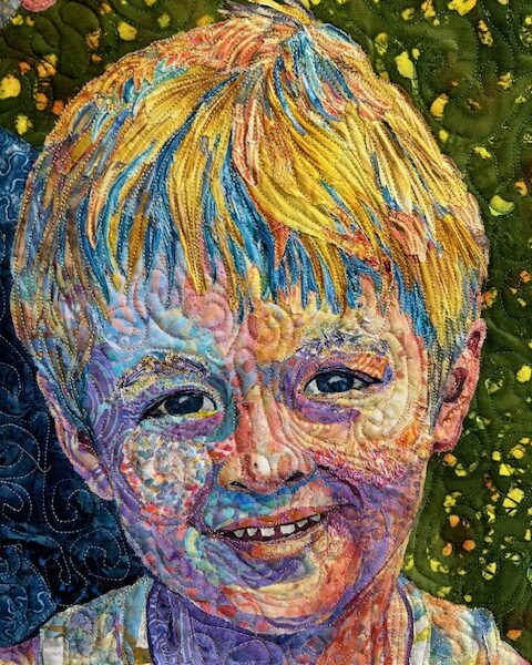 Susan Carlson Fabric Collage Finish Line #121: Portraits Susan Carlson Fabric Collage Finish Line #121: Portraits