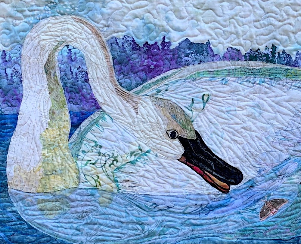 Susan Carlson Fabric Collage Finish Line #122: Flights of Fancy Susan Carlson Fabric Collage Finish Line #122: Flights of Fancy