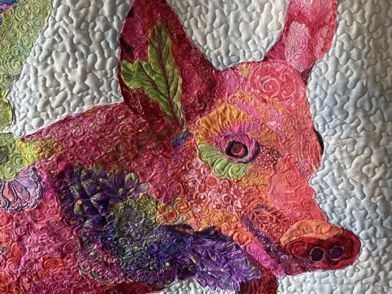 Susan Carlson Fabric Collage Finish Line #123: Heartwarming Quilts Susan Carlson Fabric Collage Finish Line #123: Heartwarming Quilts